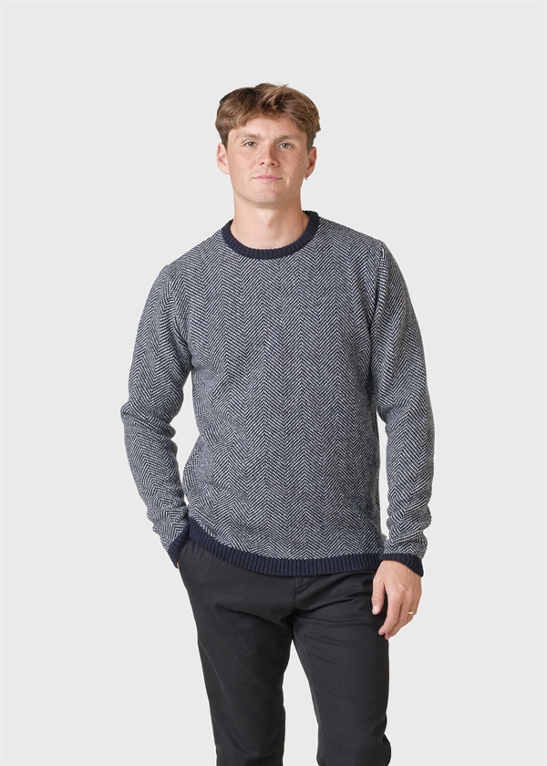Klitmøller Collective - Keld Knit - Navy/Cream
